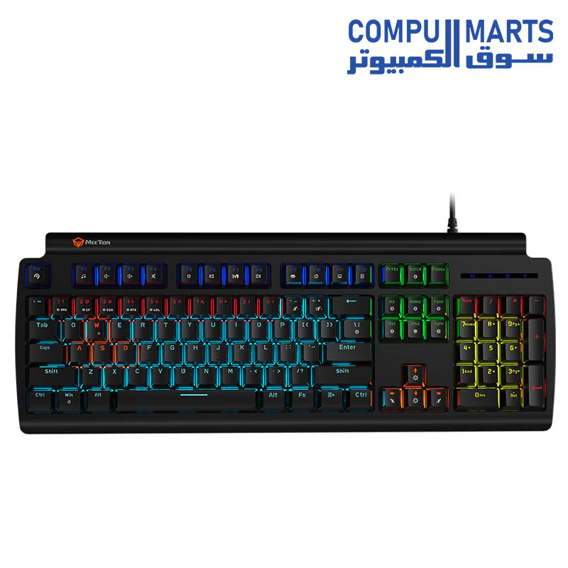 Meetion MK600 Arabic Wired Mechanical Keyboard (MT-MK600MX- MT-MK600RD) - Image 4