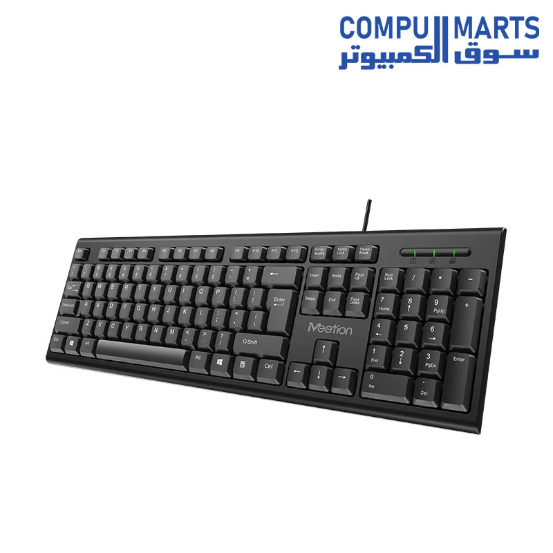 MeeTion MT-K100 USB Standard Wired Keyboard - Image 2
