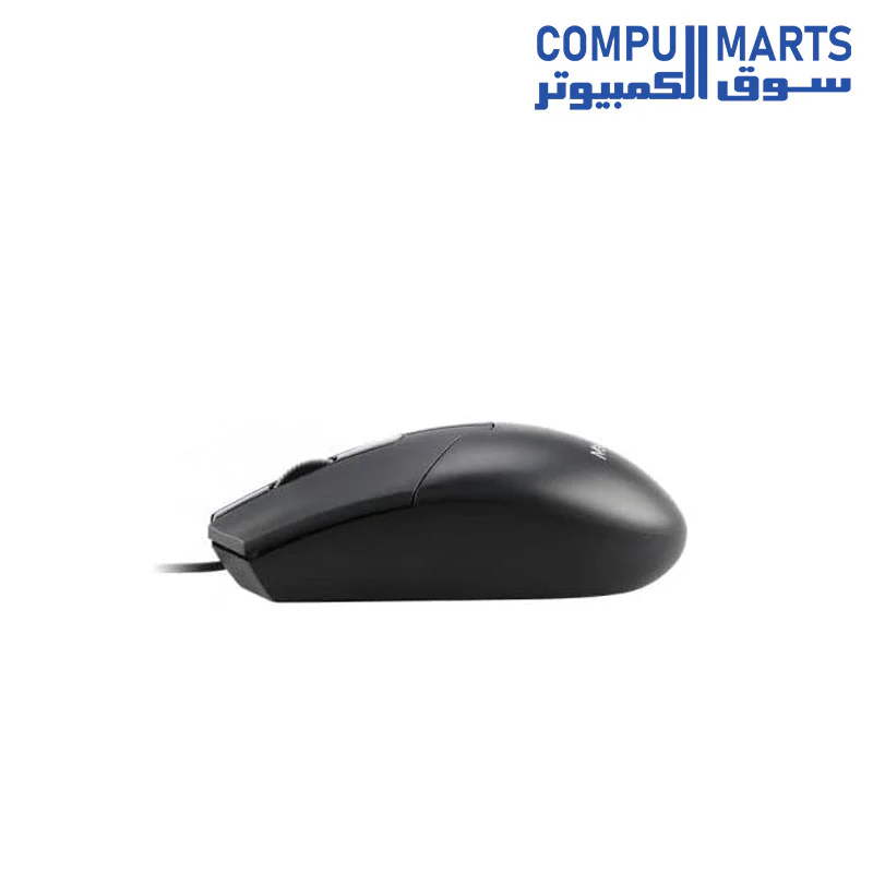 MEETION MT-M360 USB Wired Mouse Black with High Precision, Smooth Anti-Skid Scroller, 1000 DPI Optical Sensor, Symmetrical & Ergonomic Design - Image 3