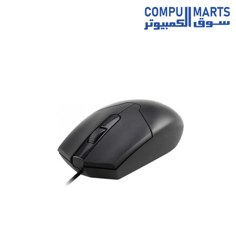 MEETION MT-M360 USB Wired Mouse Black with High Precision, Smooth Anti-Skid Scroller, 1000 DPI Optical Sensor, Symmetrical & Ergonomic Design - Image 4