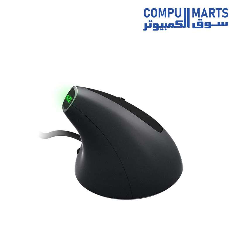 Meetion MT-M390 Wired Ergonomic Red light LED Vertical Mouse - Image 2