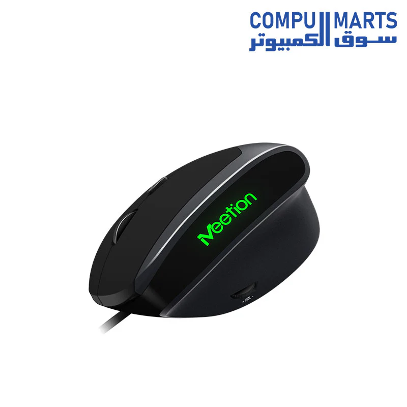Meetion MT-M390 Wired Ergonomic Red light LED Vertical Mouse - Image 4