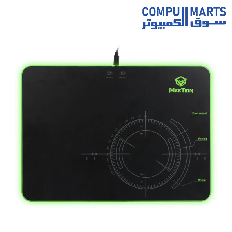 Meetion P010 Backlight Gaming Mouse Pad - Black - Image 7
