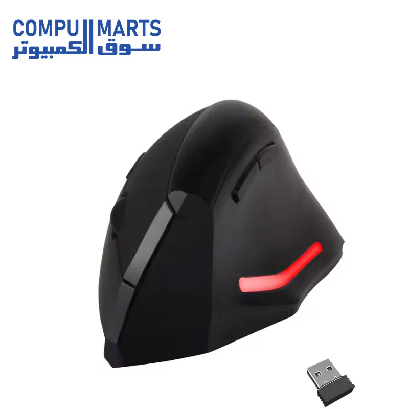 Meetion R380 Wireless Ergonomic Mouse Vertical Mouse Computer Laptop 2.4G Wireless Ergonomic Wireless Mouse - Image 3