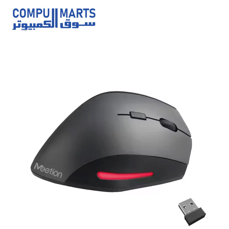 Meetion R380 Wireless Ergonomic Mouse Vertical Mouse Computer Laptop 2.4G Wireless Ergonomic Wireless Mouse - Image 4