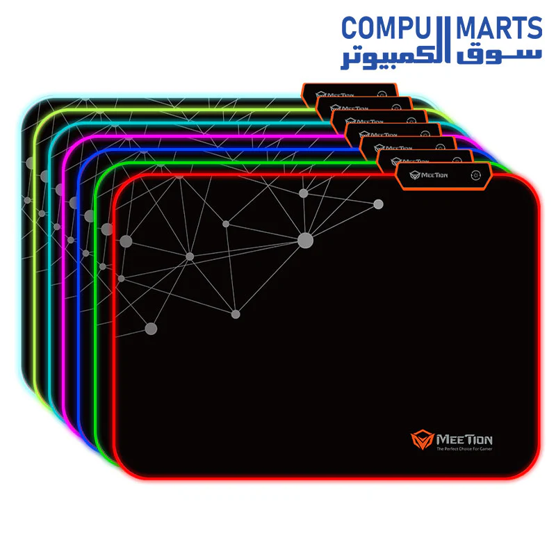 Meetion Rubber Led RGB Gaming Mouse Pad - MT-PD120 - Image 3