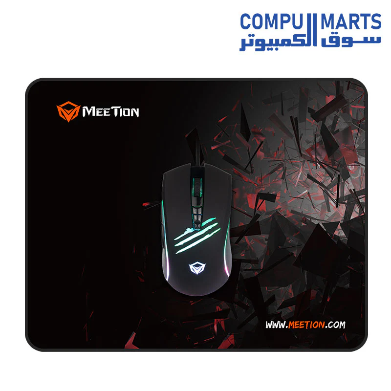 Meetion Wired Gaming Mouse And Pad Combo MT-C011 - Image 8