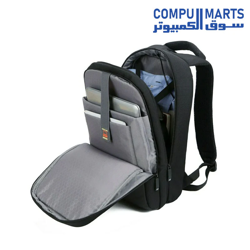 Meinaili 1802 -15.6-Inch Waterproof Laptop Backpack With Usb Charging Port/Black - Image 3