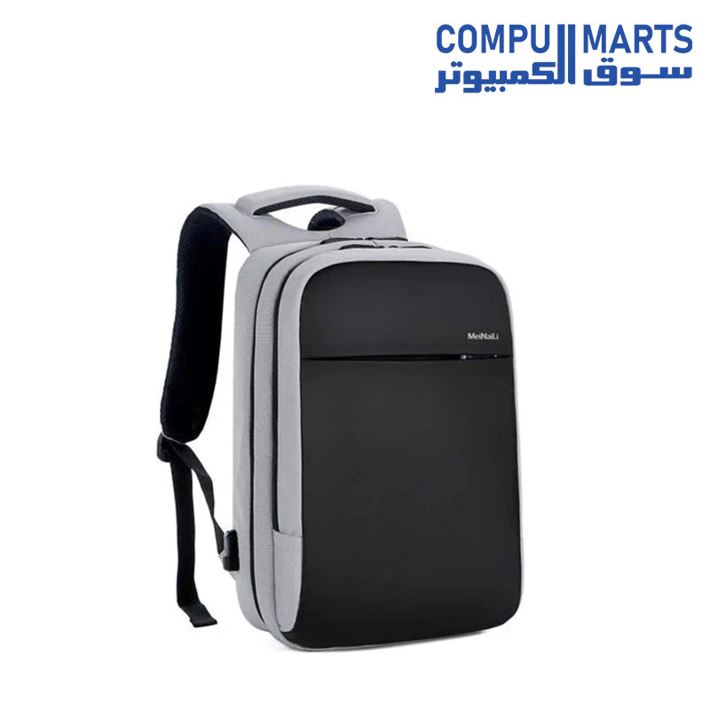 Meinaili 1802 -15.6-Inch Waterproof Laptop Backpack With Usb Charging Port/Black - Image 4