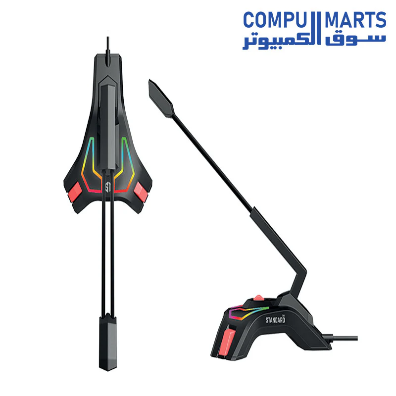 Microphone ST-Standard GM-MU06 Gaming RGB Lightin(Best Quality Class A/Noise-Cancelling Technology - High Definition Sound/Frequency 100 Hz-10 KHz / Cable Length 2.0M) - Image 3