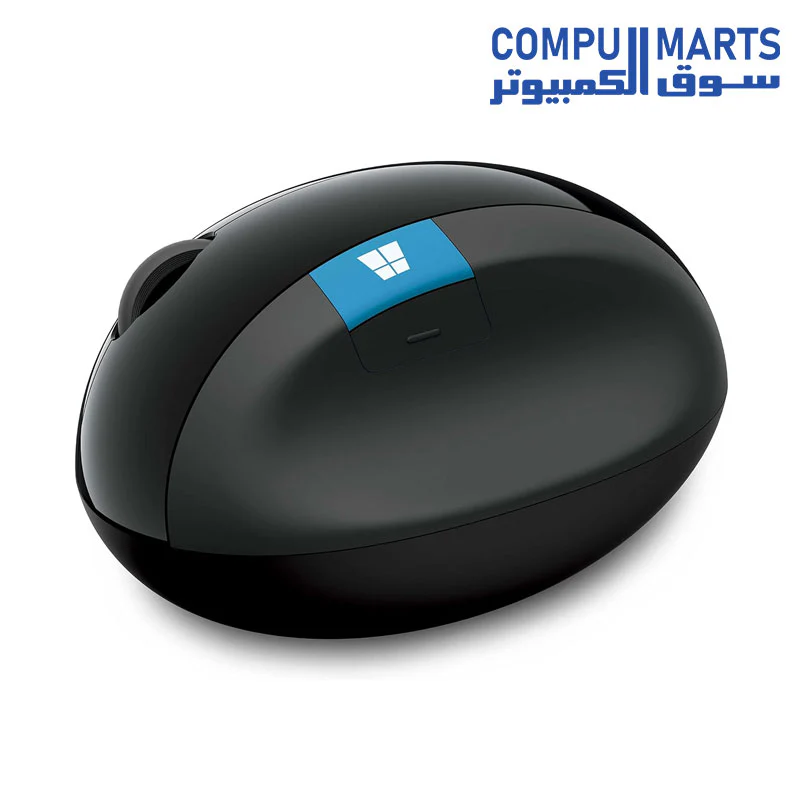 Microsoft L6V-00004 Wireless Sculpt Ergonomic Mouse - Black - Image 2