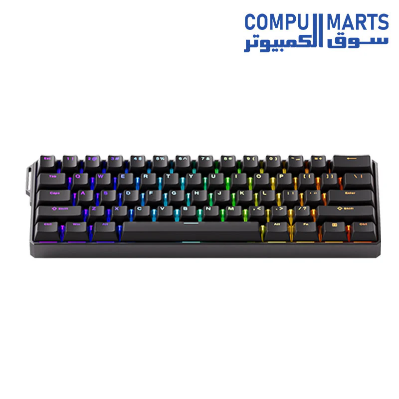 MONSGEEK FUN60 Ultra Rapid Trigger Gaming Keyboard 8k SP Magnetic Switch HE Aluminum Wired Keyboard 60% Black Shine-Through, Glare Magnetic Switch - Image 2