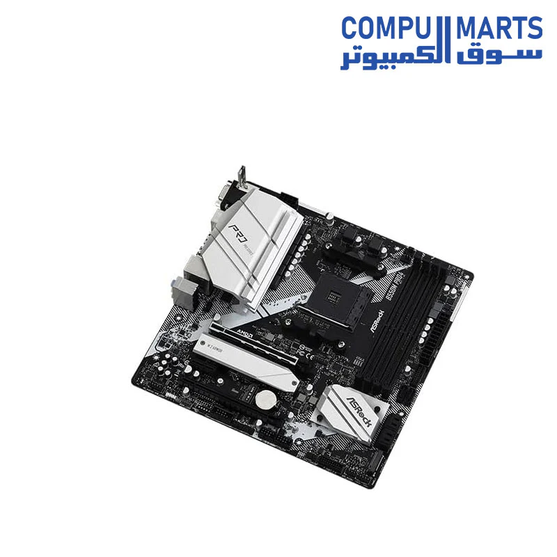 Motherboard ASRock B550M PRO4 Supports 3rd Gen AMD AM4 Ryzen/Future AMD Ryzen Processors - Image 4