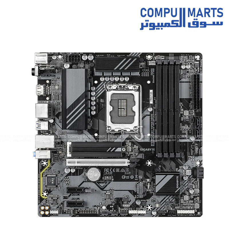 Gigabyte B760m DS3H Gen5 Motherboard – Intel LGA1700, DDR5, PCIe 5.0, 2.5GbE LAN - Image 2