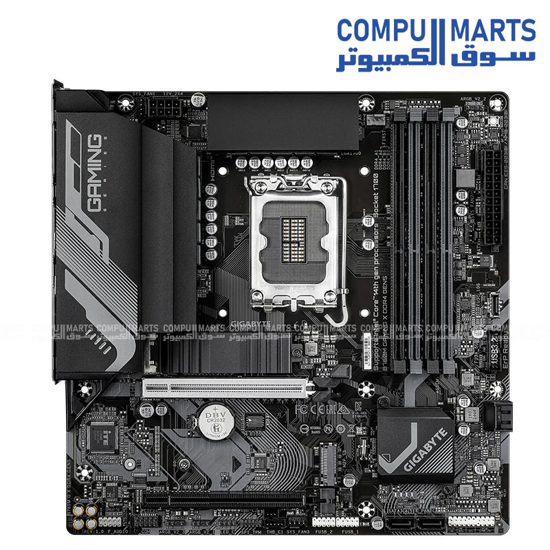 Gigabyte B760M Gaming X DDR4 Gen5 Motherboard – Intel LGA1700, PCIe 5.0, 2.5GbE LAN - Image 2
