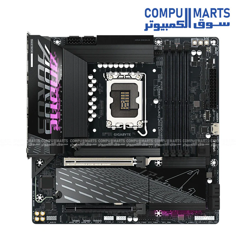 Gigabyte B860M AORUS ELITE Motherboard – Intel LGA1851, DDR5, PCIe 5.0, 2.5GbE LAN - Image 2