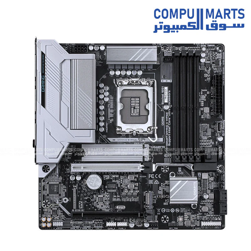 Gigabyte B860M Gaming X WiFi 6E Motherboard – Intel LGA1851, DDR5, PCIe 5.0, 2.5GbE LAN - Image 2