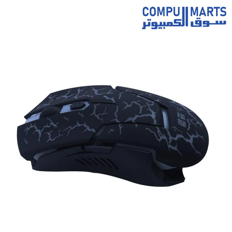 MOUSE GAMING MODEL: WS-310 USB/GAMING / 1600 dPI/METAL/LARGE/LED RGB/BLACK - Image 2