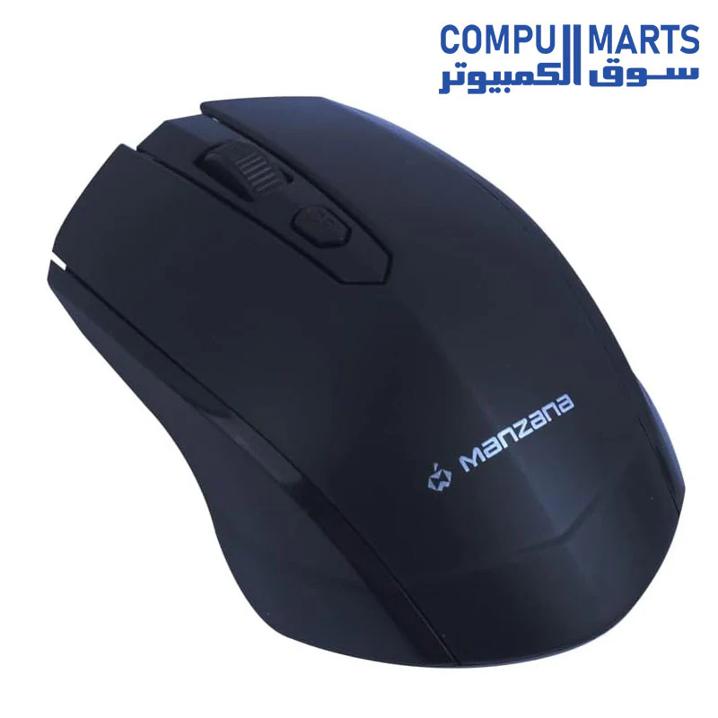 MOUSE MANZANA MODEL:AARO 11 WIRELESS 2.4G / 10 M / 1600 dPI/BLACK - Image 2
