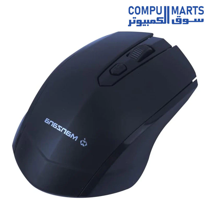 MOUSE MANZANA MODEL:AARO 11 WIRELESS 2.4G / 10 M / 1600 dPI/BLACK - Image 3