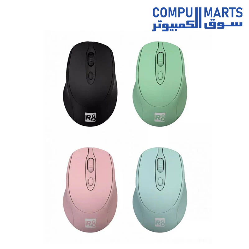 Mouse R8 M1713 wireless / 10 M / 2.4 Hz / 1600 Dpi / / Mix color - Image 4