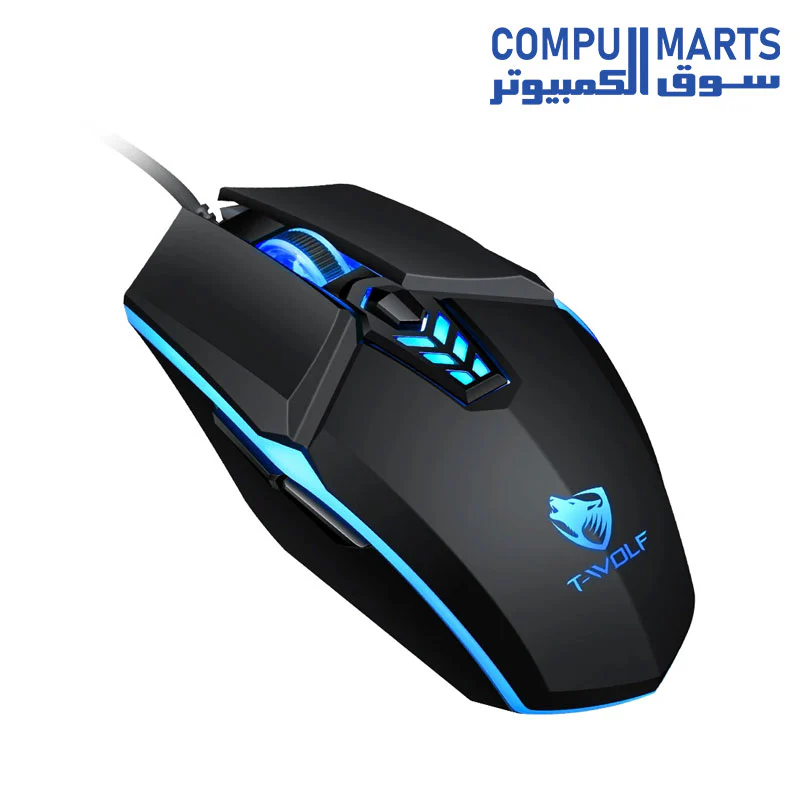 MOUSE T/WOLF MODEL: G 510 PROFESSIONAL GAMING MOUSE / 6 KEY/RGB LED LIGHT / 3200 DPI / 20 MILLION KEY LIFE - Image 2