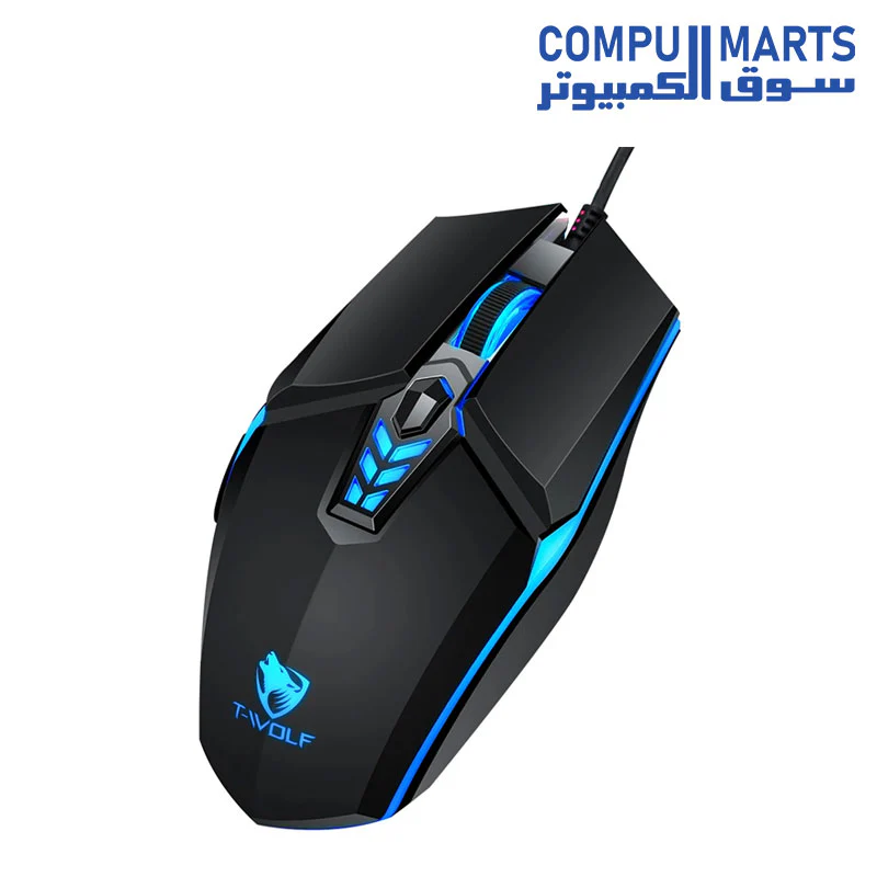 MOUSE T/WOLF MODEL: G 510 PROFESSIONAL GAMING MOUSE / 6 KEY/RGB LED LIGHT / 3200 DPI / 20 MILLION KEY LIFE - Image 3