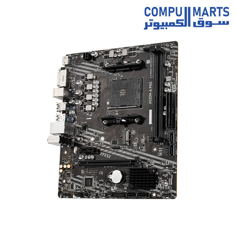 MSI A520M-A PRO DDR4 AM4 Micro ATX Motherboard - Image 3