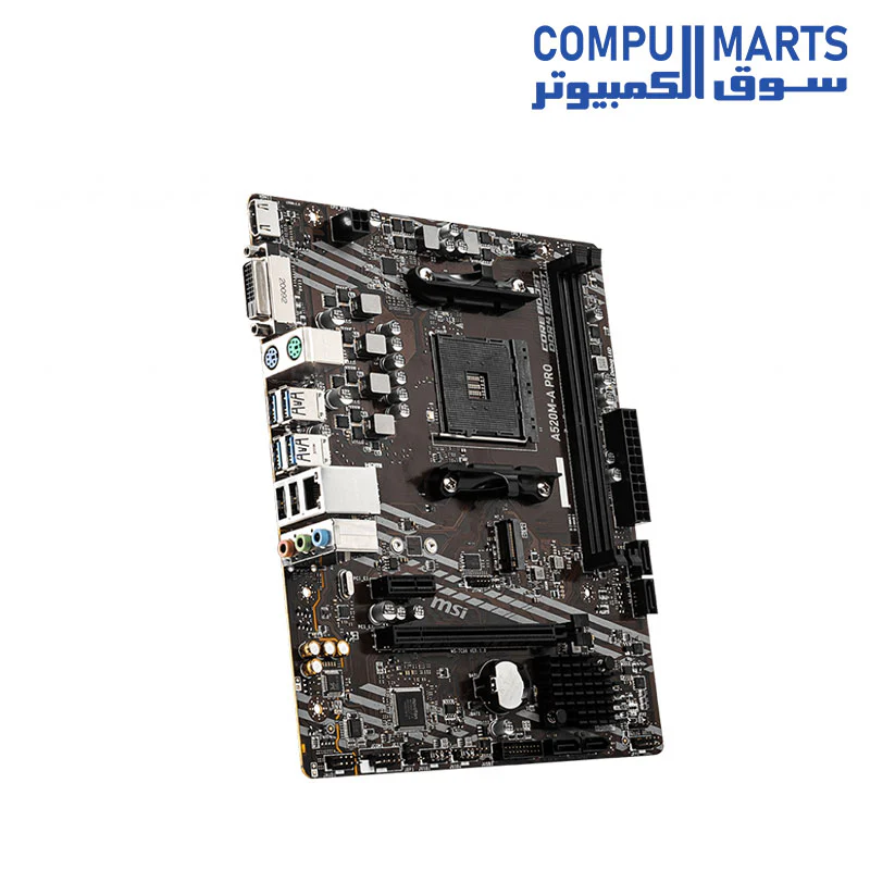 MSI A520M-A PRO DDR4 AM4 Micro ATX Motherboard - Image 4