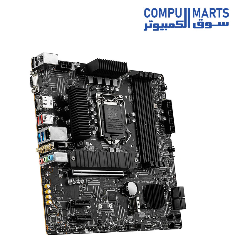 MSI B560M PRO-VDH (mATX, 11th/10th Gen Intel Core, LGA 1200 Socket, DDR4, PCIe 4, CFX, M.2 Slots, USB 3.2, 2.5G LAN, DP/HDMI) - Image 4