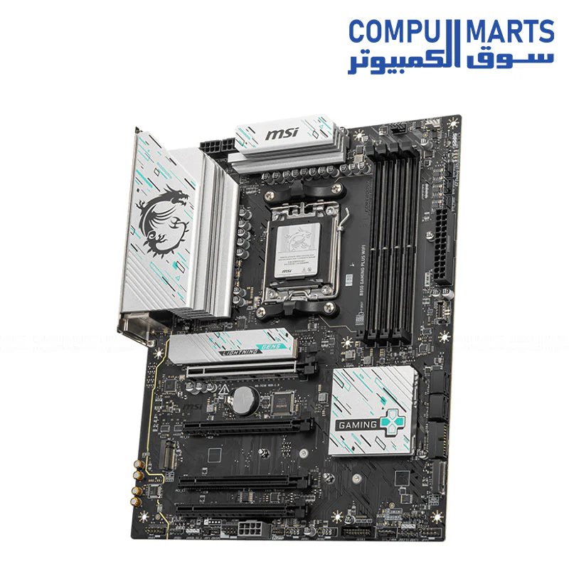 MSI B850 GAMING PLUS WIFI PZ – AM5 Motherboard with Wi‑Fi 7 & 5 Gb LAN - Image 2