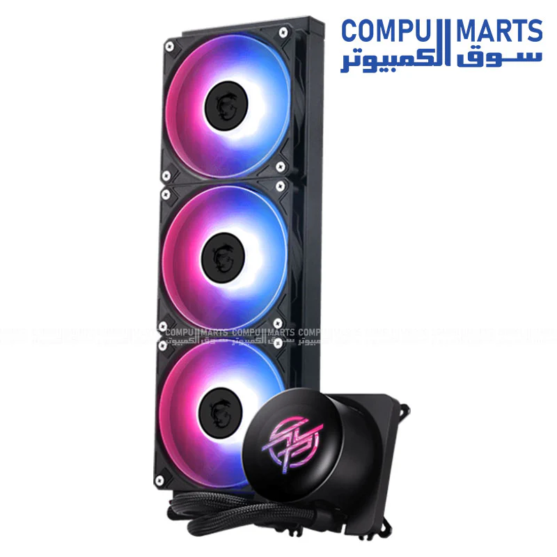 MSI MPG CORELIQUID P13 360mm ARGB AIO Liquid Cooler – 2.1″ IPS Display, CycloBlade Fans, AM4/AM5 & LGA 1700/1851 Support - Image 2