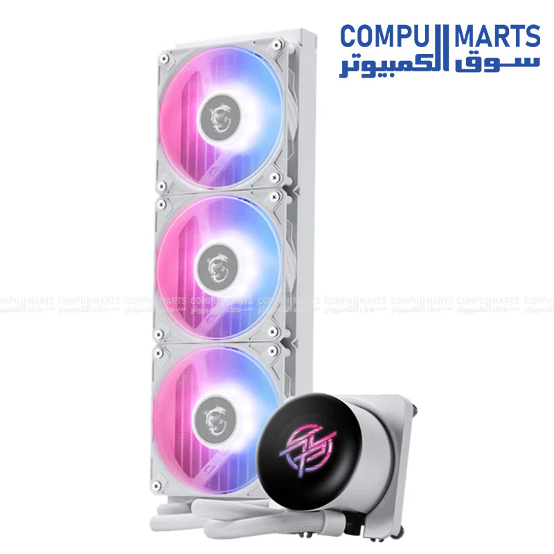 MSI MPG CORELIQUID P13 360mm ARGB AIO Liquid Cooler – 2.1″ IPS Display, CycloBlade Fans, AM4/AM5 & LGA 1700/1851 Support - Image 3
