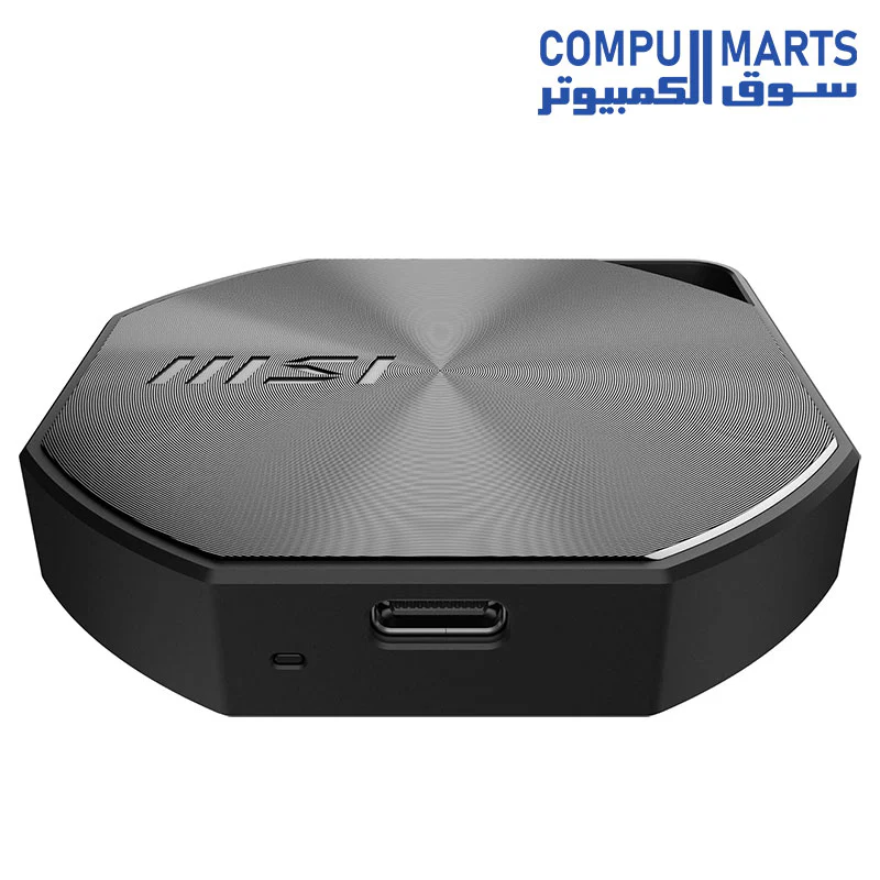 MSI DATAMAG 20Gbps Portable SSD, External Solid State Drive, Speeds Up to 1600MB/s, USB-C, Reliable Storage for Gaming, Students, Professionals, Black - Image 4