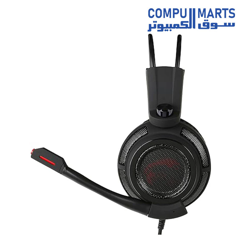 MSI DS502 Gaming Headset, Enhanced Virtual 7.1 Surround Sound, Ergonimic Design, Omnidirectional Microphone - Image 5