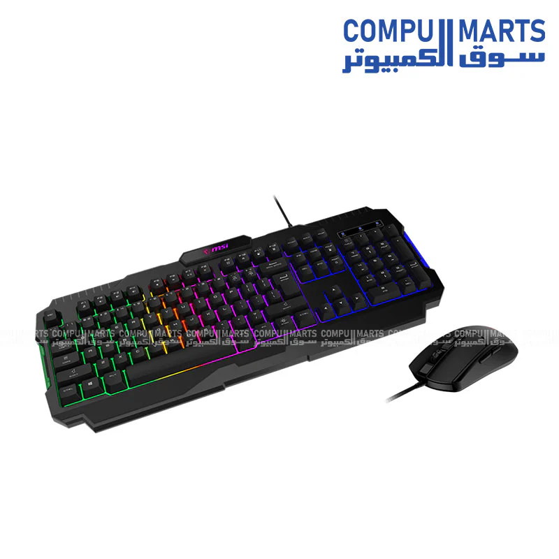 MSI Forge GK100 Combo – Gaming RGB Keyboard & 6400 DPI Optical Mouse Set - Image 3