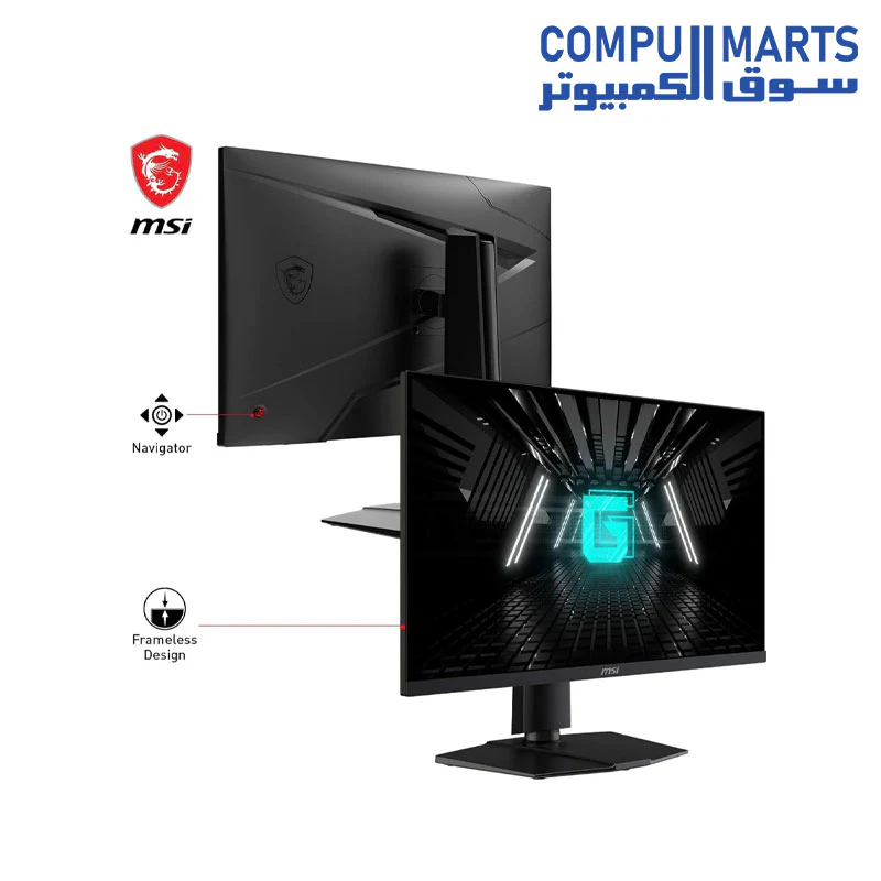 MSI G274QPF E2 27 Inch WQHD - 2560 x 1440 Rapid IPS Panel, 180 Hz / 1ms, 119% sRGB Colour Gamut, Display HDR 400, Adjustable Stand - DP 1.4a, HDMI 2.0b, USB Type-C - Image 4