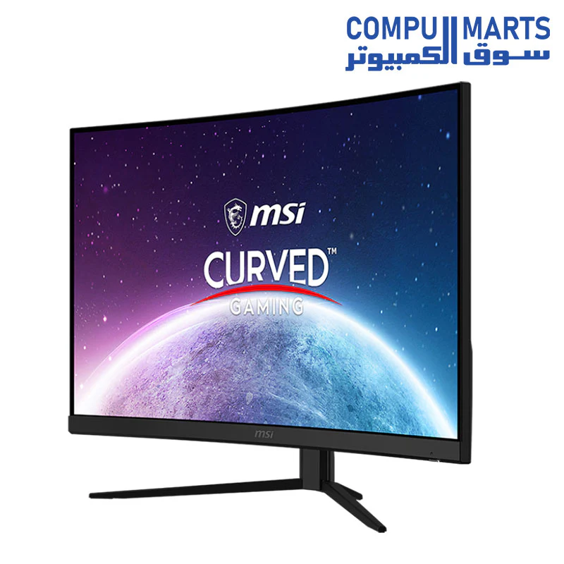 MSI G32C4X, 32" Gaming Monitor, 1920 x 1080 (FHD) Curved Gaming Monitor, 1 ms, 250Hz, FreeSync, 1500R, HDMI, DisplayPort, Tilt Adjustable, Black - Image 3