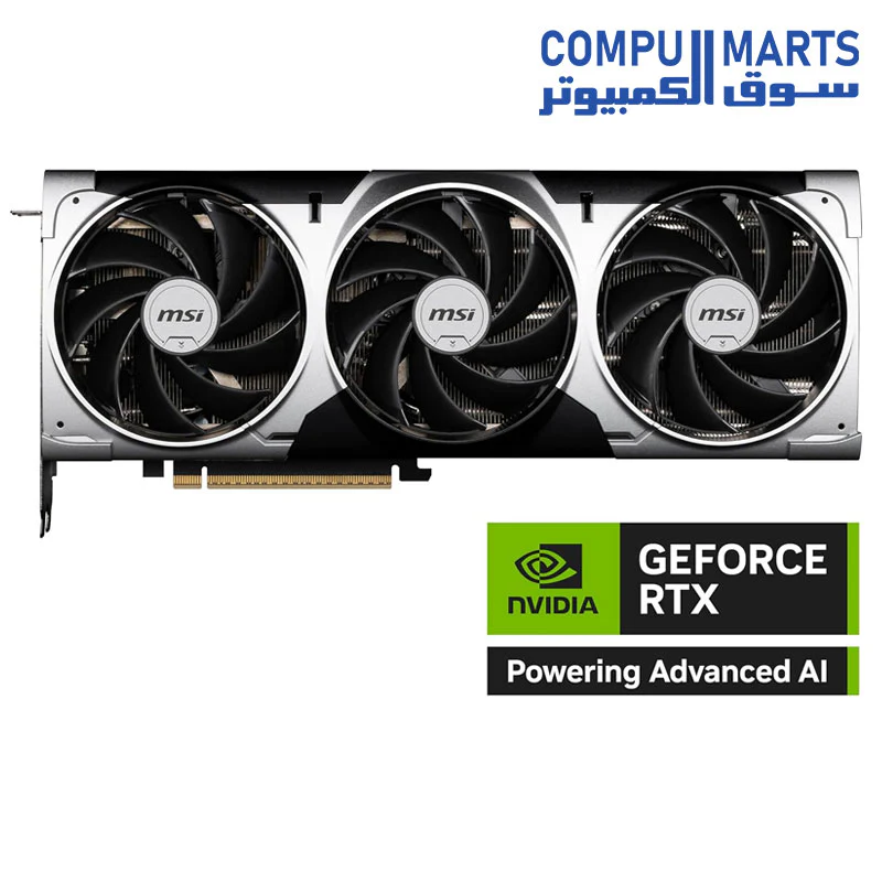 MSI Gaming RTX 5070 Ti 16G Ventus 3X OC Graphics Card (16GB GDDR7, 256-bit, Extreme Performance: 2497 MHz, DisplayPort x 3 2.1a, HDMI 2.1b, NVIDIA Blackwell Architecture) - Image 2