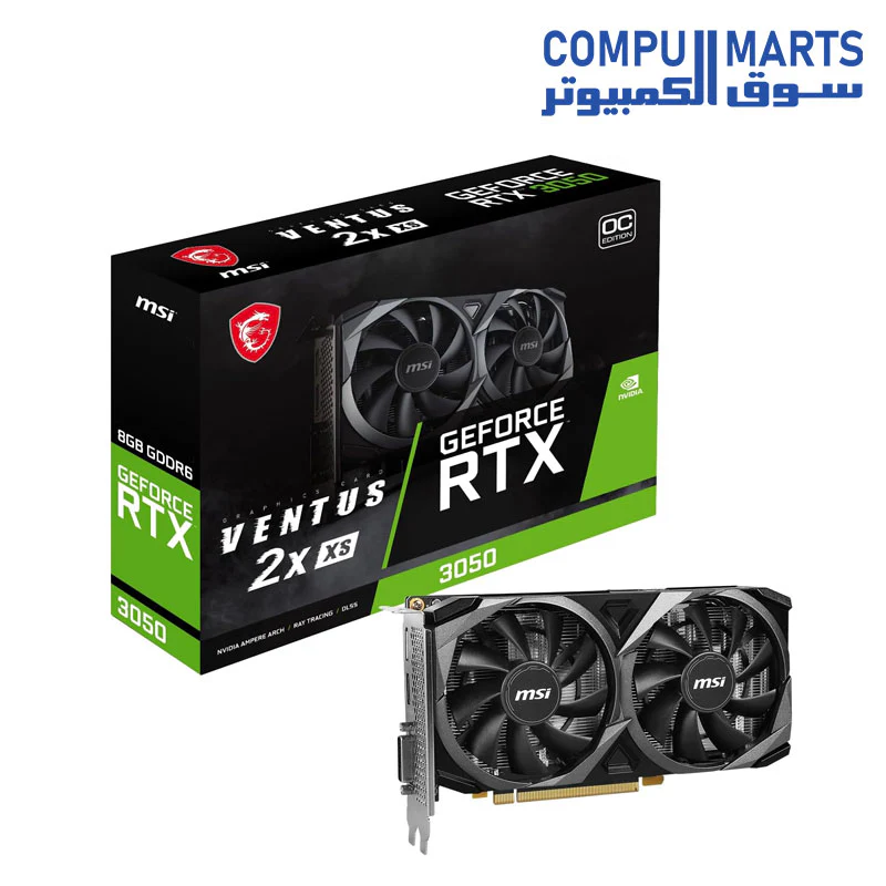 MSI GeForce RTX 3050 VENTUS 2X 8G OC Graphics Card - Image 2