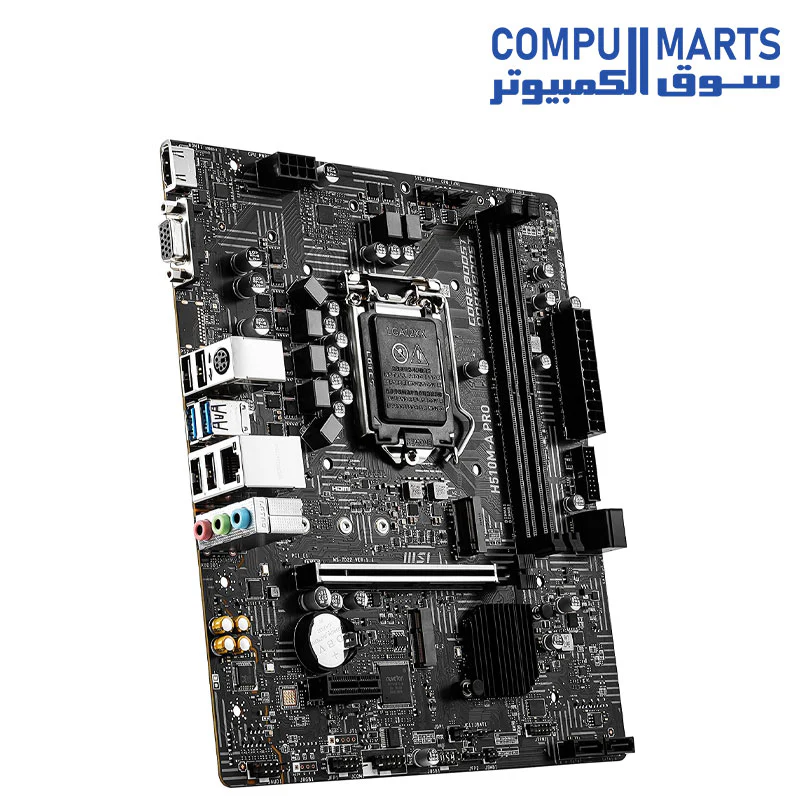 MSI H510M-A PRO LGA 1200 Intel H510 SATA 6Gb/s Micro ATX Intel Motherboard - Image 2