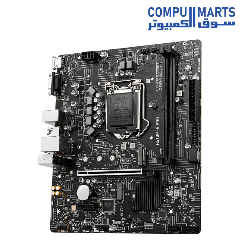 MSI H510M-A PRO LGA 1200 Intel H510 SATA 6Gb/s Micro ATX Intel Motherboard - Image 3