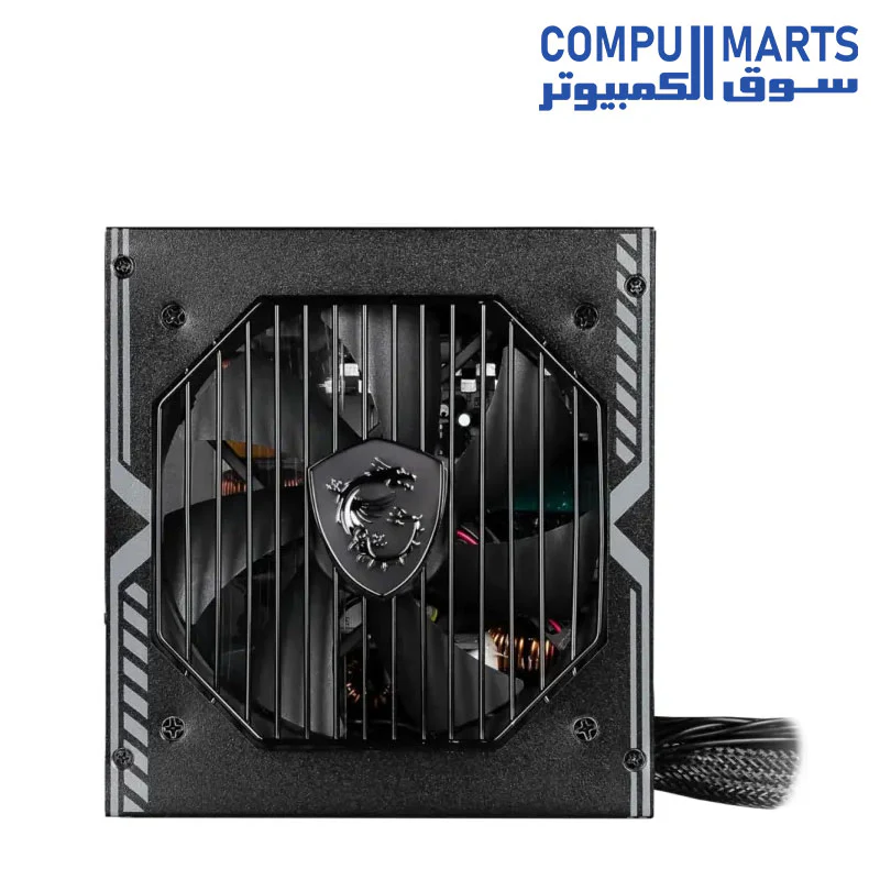 MSI MAG A750BN PCIE 5 Gaming Power Supply - PCIE 5.1 Ready - 80 Plus BronzeCertified 750w - Compact Size - ATX PSU - Image 3