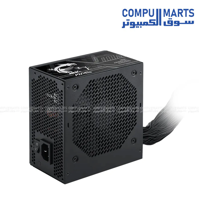 MSI MAG A750BN PCIE5 III 750W Power Supply - 80 PLUS Bronze - PCIe 5.1 16-Pin 450W Connector - ATX 3.0 Compatible PSU - Image 4