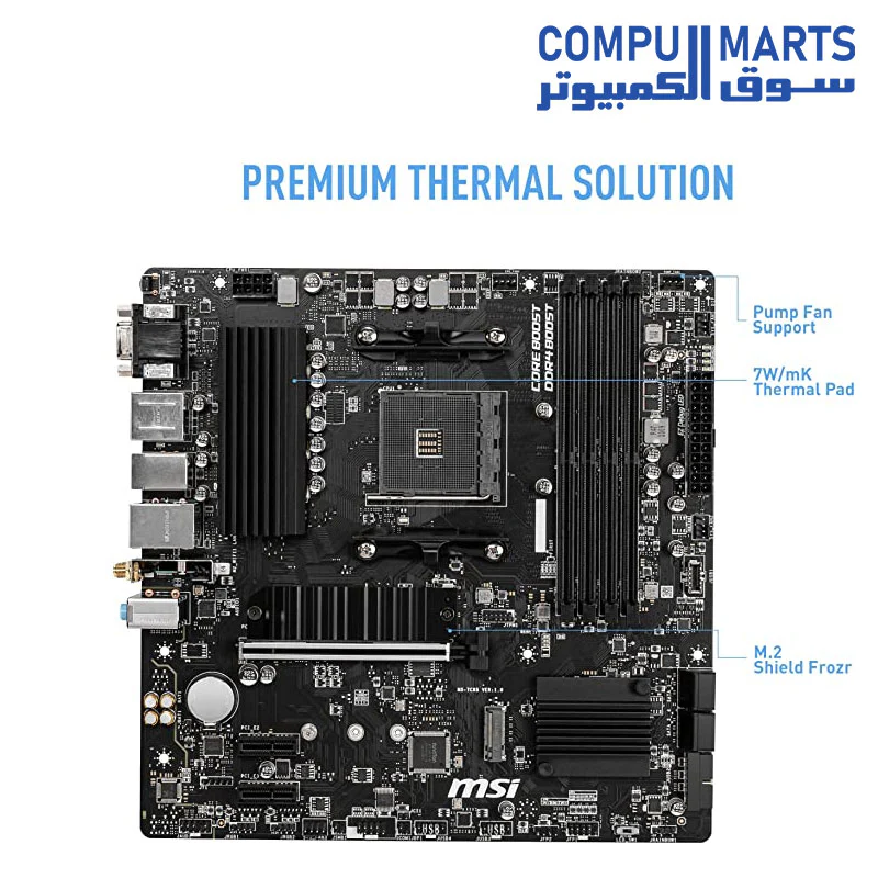 MSI B550M PRO-VDH WIFI Motherboard Ryzen - Image 4