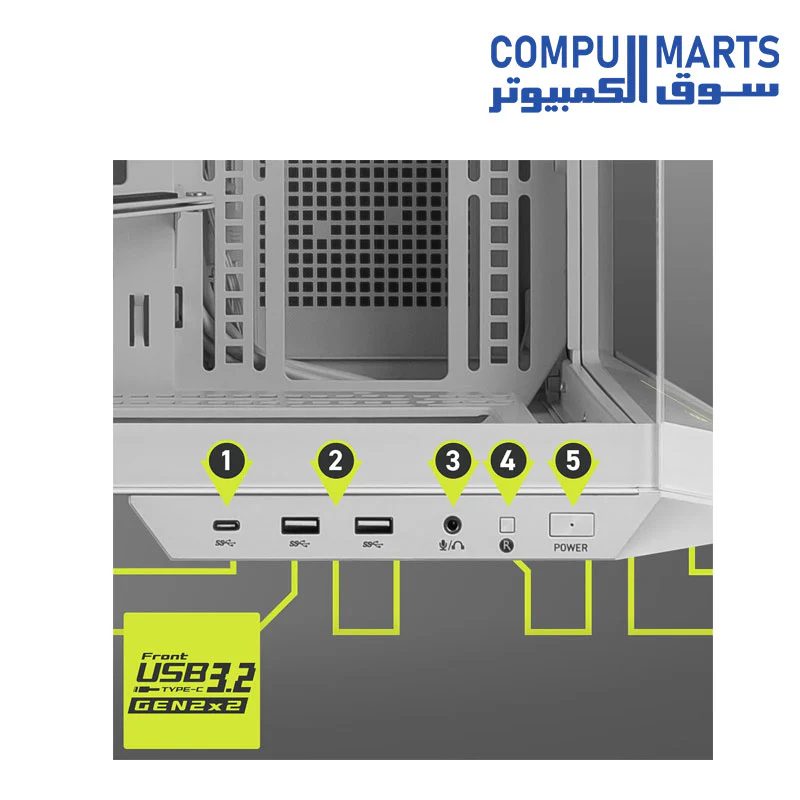 MSI MAG PANO 100L PZ White - Premium Mid-Tower Gaming PC Case - Image 4