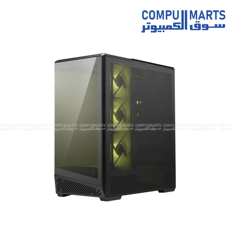 MSI MAG PANO 130R PZ Mid-Tower Gaming Case – Black / White – Panoramic Design, ARGB Fans, Back-Connect Support - Image 4
