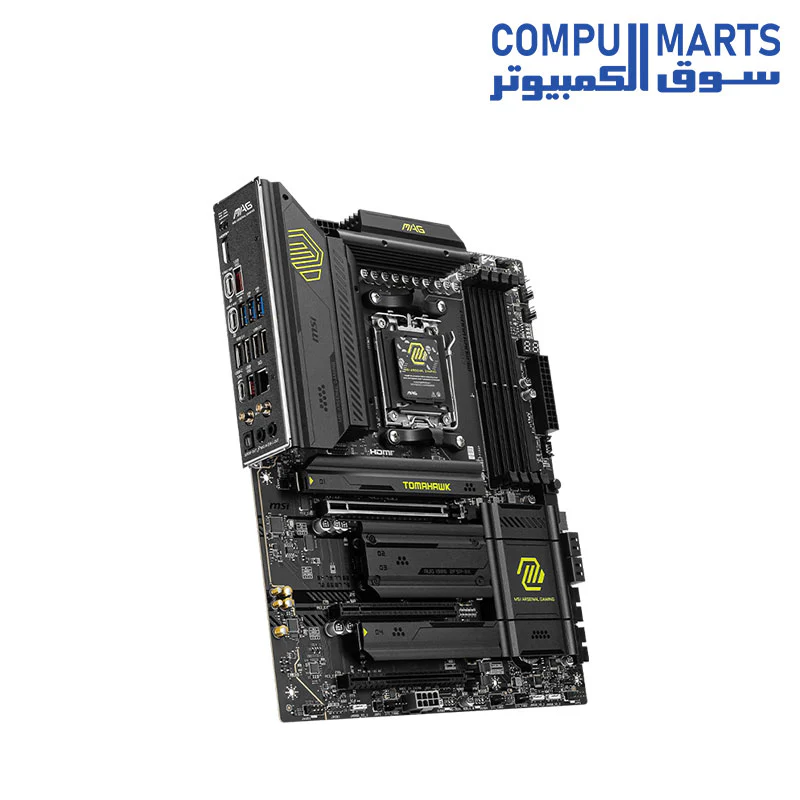 MSI MAG X870 TOMAHAWK WIFI Motherboard, ATX - Supports AMD Ryzen 9000 / 8000 / 7000 Processors, AM5 - 80A SPS VRM, DDR5 Memory Boost 8400+MT/s (OC), PCIe 5.0 x16 & 4.0 x16, M.2 , Wi-Fi 7, 5G LAN - Image 3