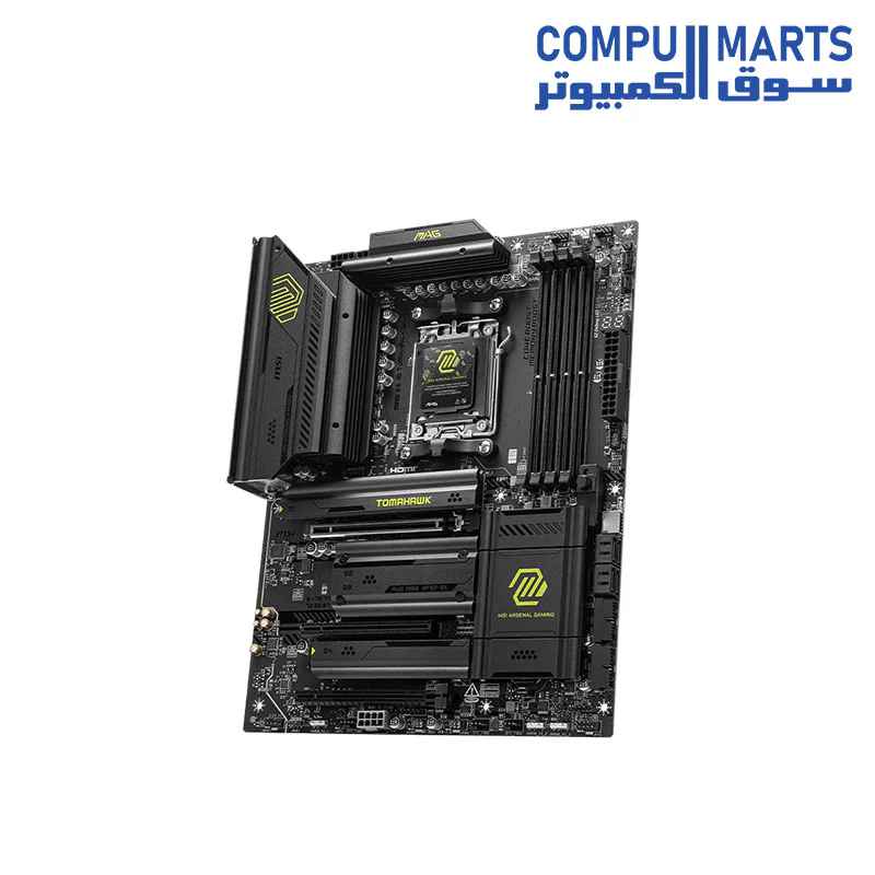MSI MAG X870 TOMAHAWK WIFI Motherboard, ATX - Supports AMD Ryzen 9000 / 8000 / 7000 Processors, AM5 - 80A SPS VRM, DDR5 Memory Boost 8400+MT/s (OC), PCIe 5.0 x16 & 4.0 x16, M.2 , Wi-Fi 7, 5G LAN - Image 4