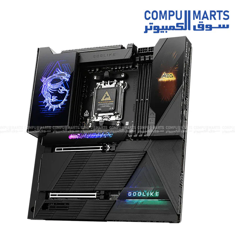 MSI MEG X870E GODLIKE AM5 Motherboard – DDR5 up to 9200 MT/s, PCIe 5.0, 7× M.2 (Gen5/Gen4), Wi-Fi 7, 10G LAN, USB40, E-ATX - Image 3